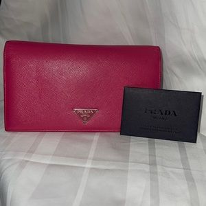 PRADA saffiano {peoria} wallet